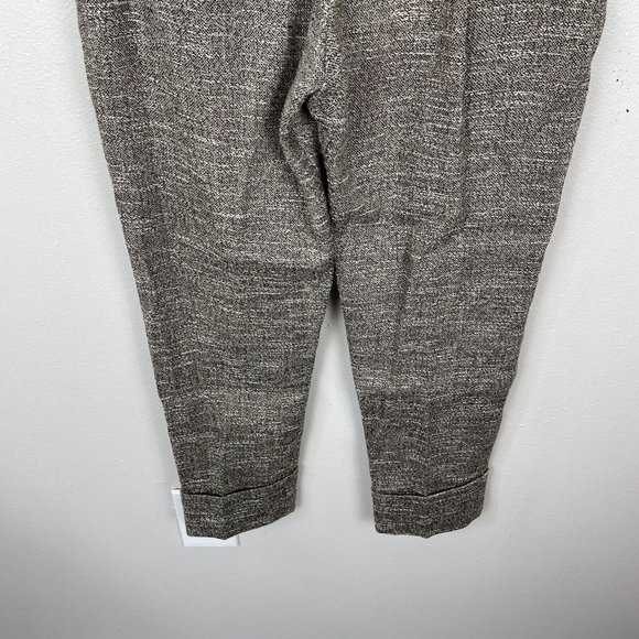 Rachel Comey Westside Pleated Linen Cuff Pants Size 2 Tweed Pockets Side Zip - Picture 11 of 11